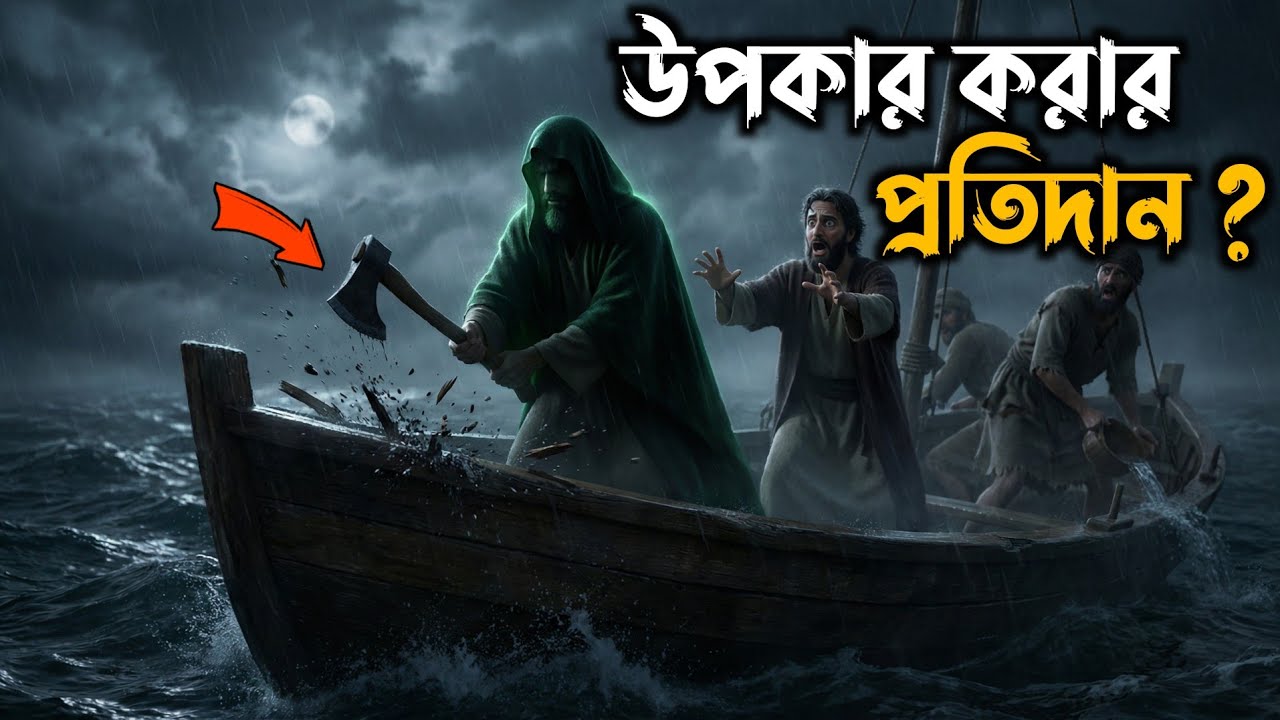 বিনা ভাড়ায় পার করার এই প্রতিদান? মাঝিদের নৌকা কেন ডুবিয়ে দিলেন? | Story of Musa & Khidr