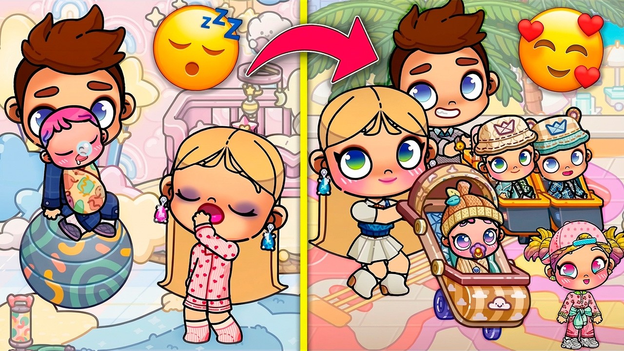 РУТИНА С МАЛЫШОМ 🌸👶🍼 в AVATAR WORLD ИСТОРИЯ СЕМЬИ ОБНОВЛЕНИЕ СЕКРЕТЫ СЕРИАЛ