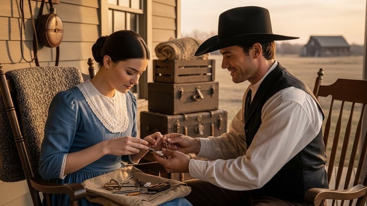 La novia llegó con un talento secreto, el vaquero lo descubrió: 