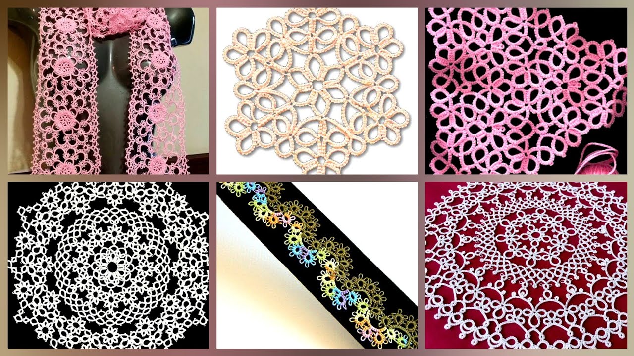 Beautiful and fabulous tatting laces and bunch ideas YouTube
