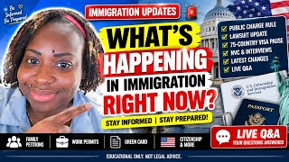 🚨 IMMIGRATION UPDATE: Public Charge Lawsuit, Visa Pause OVER NVC Interviews + Green Card Q&A