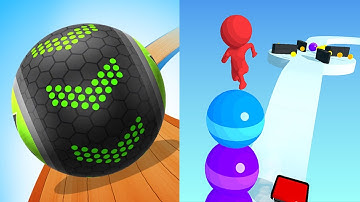 Going Balls Vs Stack Rider Android iOS Mobile Gameplay Walkthrough