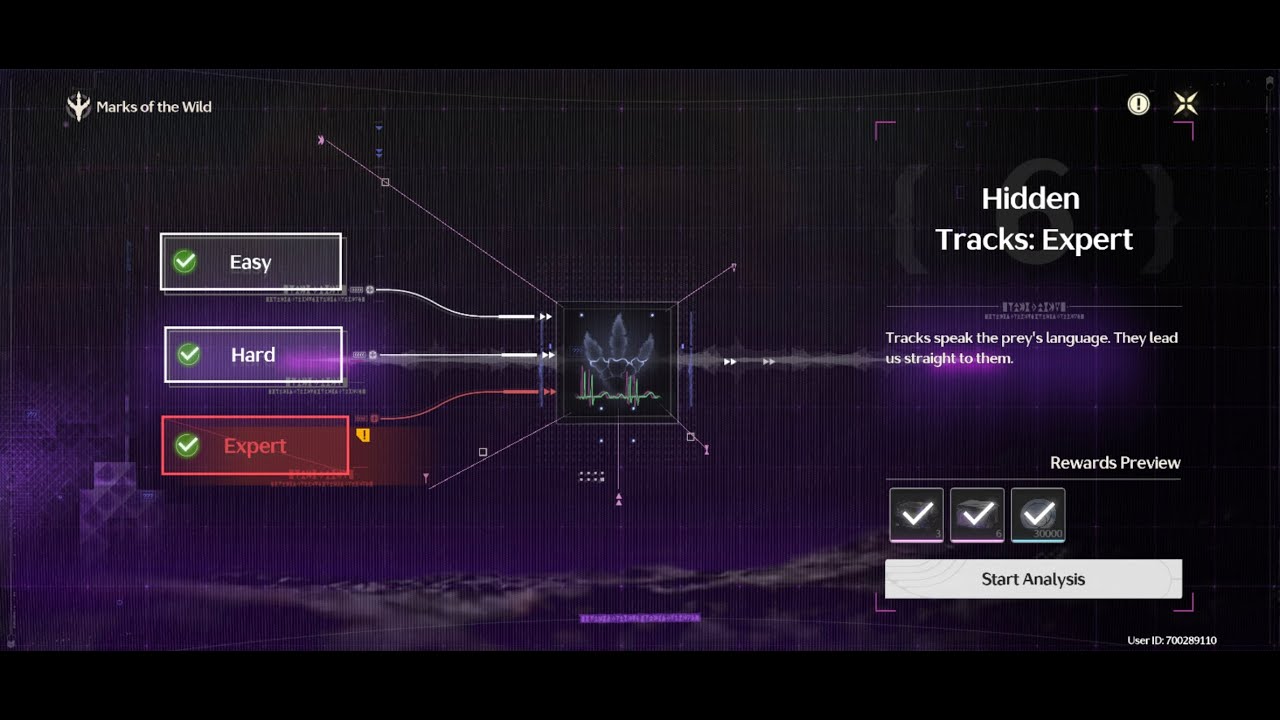 Wuthering waves : Marks of the Wild :- 7 ( Hidden track:- Easy, Hard ,Expert)