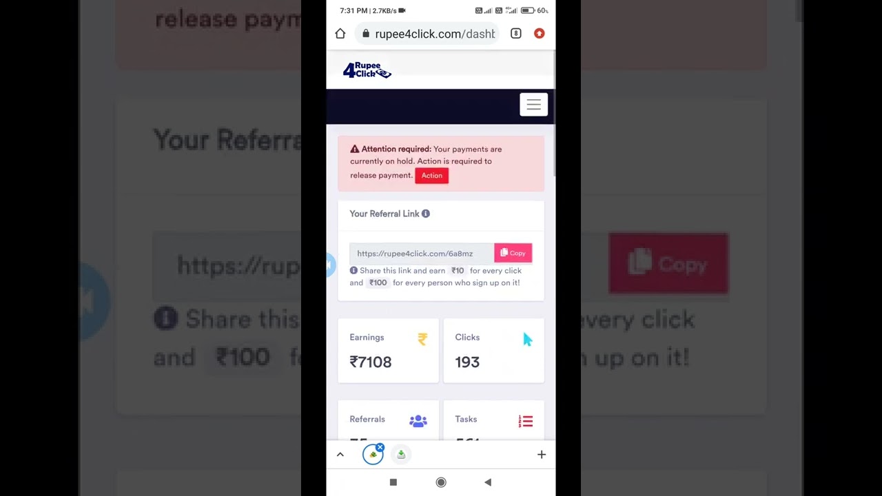 Rupee 4 Click Website Withdrawal Problem Solve | Froud Verification 1 &2