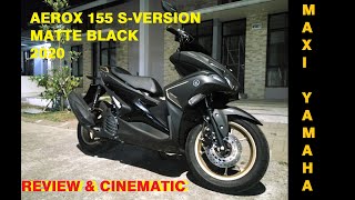 Review Yamaha Aerox 155 VVA S-Version Matte Black 2020