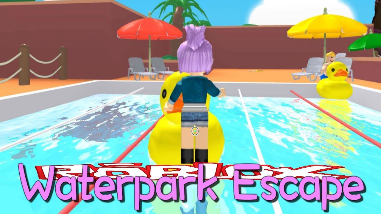 Yay A Duck Roblox Escape The Waterpark Obby Youtube
