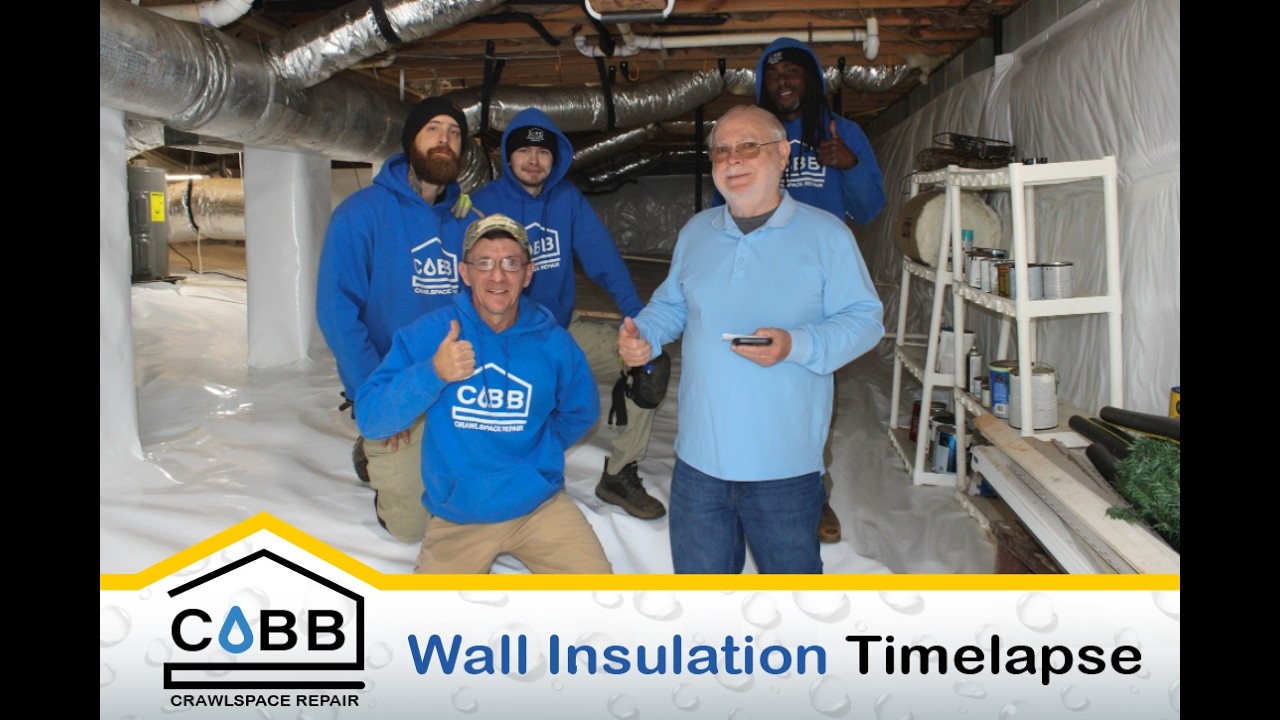 Wall Encapsulation Crawlspace Encapsulation Upgrade (Timelapse) | Foundation Wall ...