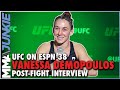 Vanessa Demopoulos: Joe Rogan 'A Way Better' Embrace Than Michael Bisping 🤣 | UFC on ESPN 38