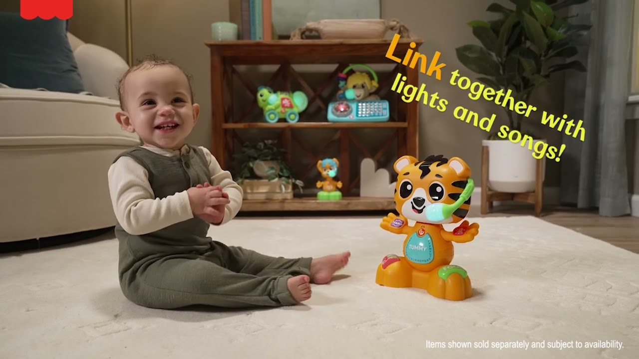 Fisher-Price Link Squad Bop Groove Tiger Musical Learning Toy