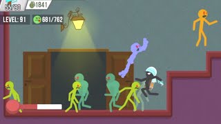 700 Zombie Chapter 4 Haunted House Level 91 Stickman Zombie Shooter game screenshot 3