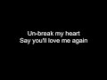 UN-BREAK MY HEART | HD with lyrics | TONI BRAXTON cover by Chris Landmark