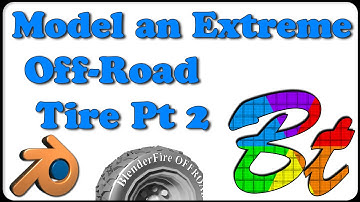 Model an Extreme Off-Road Tire in Blende - Pt 2 : Perfect The Tread