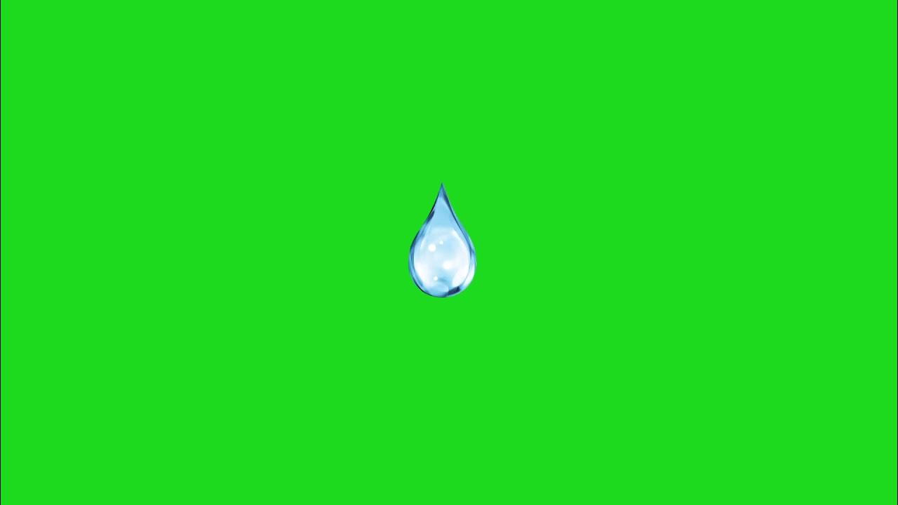 Water drop animation green screen YouTube