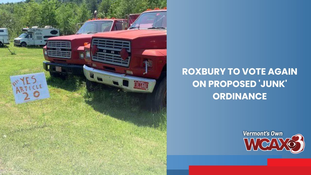 Roxbury to vote again on proposed 'junk ' ordinance YouTube