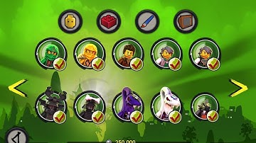 Lego Ninjago: Shadow of Ronin All Characters+Red Bricks Collection 100% Complete (3DS/VITA/IOS)
