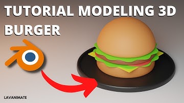 TUTORIAL 3D MODELING BURGER DI BLENDER 3D | TUTORIAL PEMULA BLENDER 3D