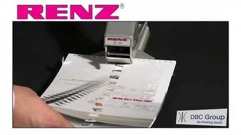 RENZ Binding Machine - How to make A Calendar | DBC Group Ireland