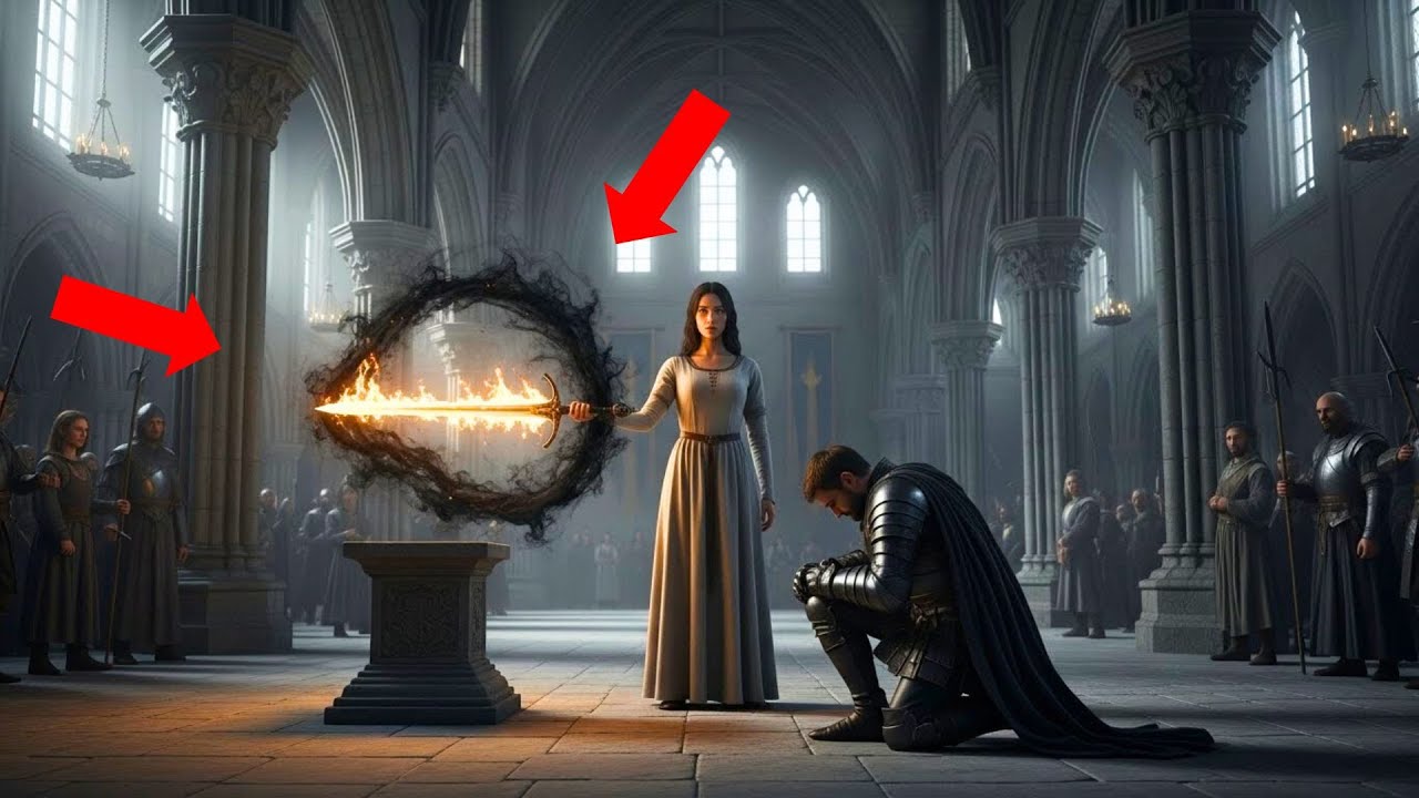 Elle toucha la lame maudite que personne ne pouvait soulever – elle