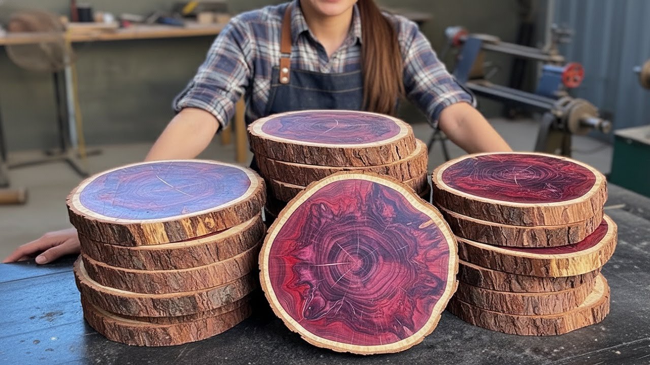 You Probably Don’t Know How to Use These Wood Slices—Watch This Young Carpenter’s Idea