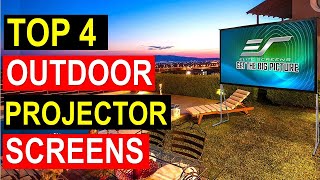 ✅Best Outdoor Projector Screens in 2022 | Top 4 Best Outdoor Projector Screens Reviews in 2022