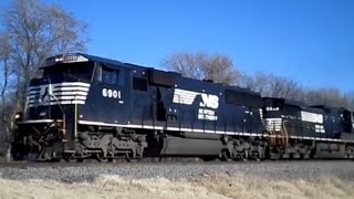 NS 6901 leads a WB Grain Train with all NS power!