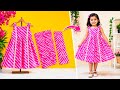 ✂️ DIY Baby Girl Dress From Leftover Fabric 👗 | Easy Cutting &amp; Stitching Tutorial for Beginners