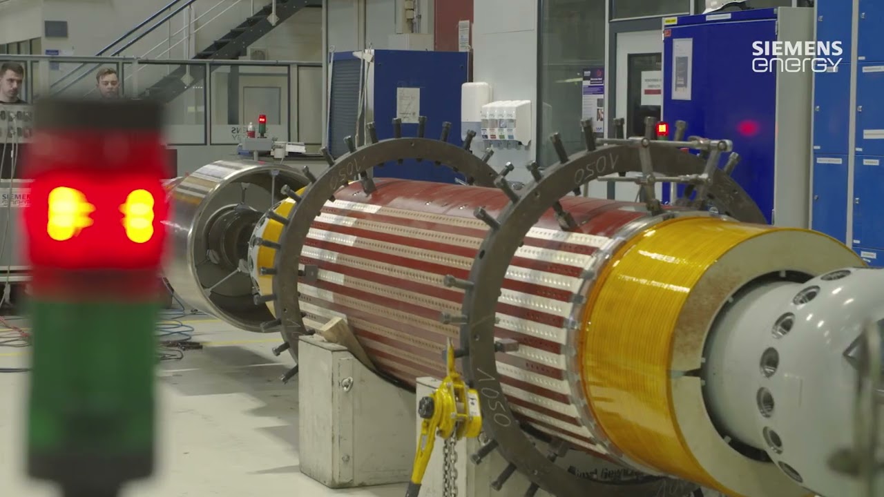 Siemens Energy Mülheim   Wie baut man einen großen elektrischen Generator