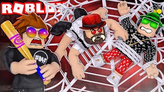RUN HIDE AND ESCAPE FROM DAD CREEPY SPIDER in ROBLOX!