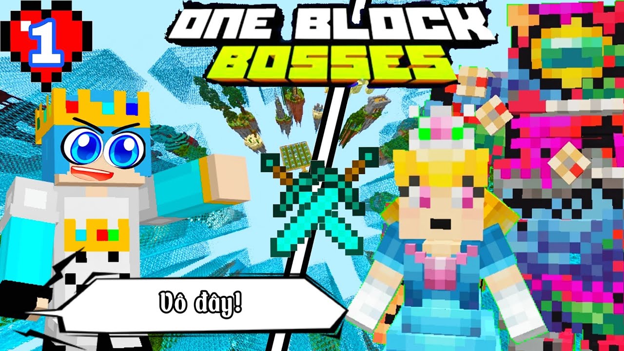 Minecraft ONE BLOCK BOSSES *tập1 - YouTube