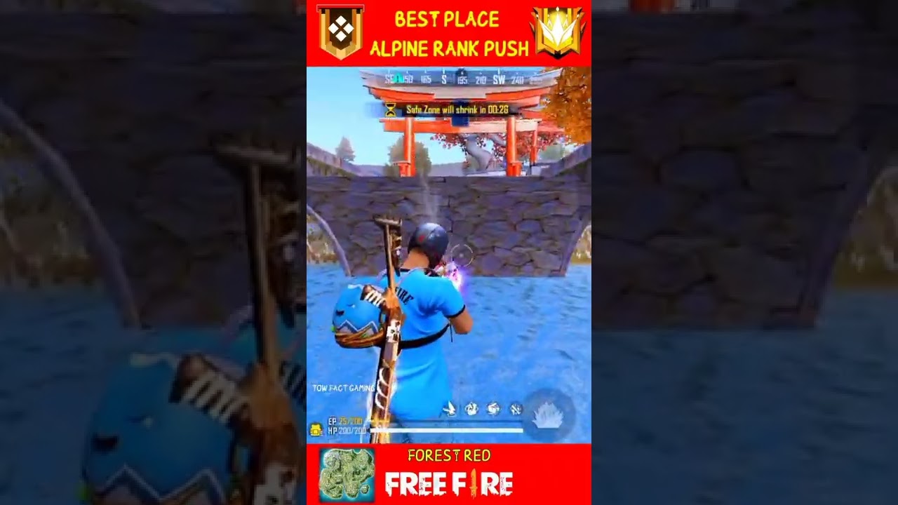 BEST TRICKS FOR ALPINE 😆 | HIDDEN PLACE RANK PUSH 😱| ALPINE MAP RANK PUSH PLACE🤫