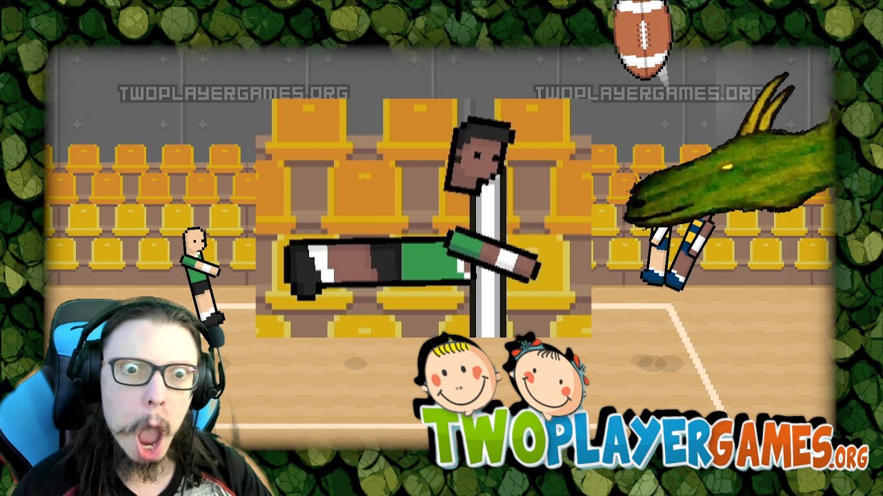 Heads explode in volley ball! Volley Random TwoPlayerGames.Org