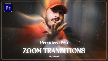 Creative Zoom Transitions in Premiere Pro | Telugu | Amigo Workshop