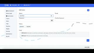 AHA CRM - Add User screenshot 1