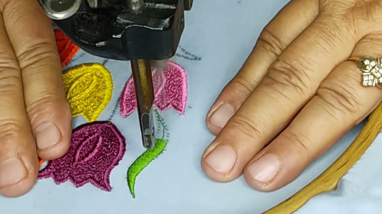 #Butadesign#Flowerdesign#Machineembroidery