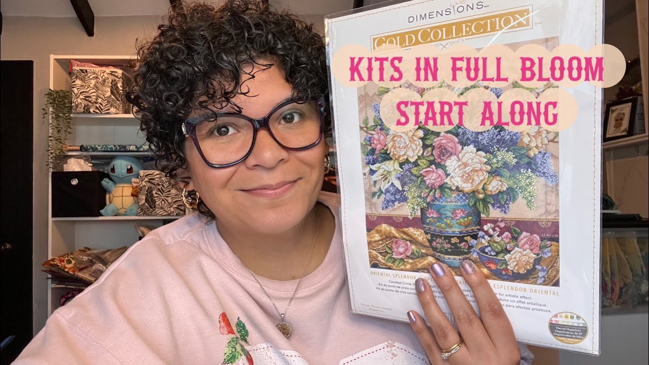 MEGA STITCHES - Flosstube #49: Starting all my Kits/ Dimensions that have flowers