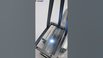 How to print logo on steel pipe by CYCJET New Type M20 Handheld Laser Engraving Machine