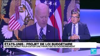 Etats-Unis : le temps presse à Washington pour éviter la paralysie du gouvernement • FRANCE 24