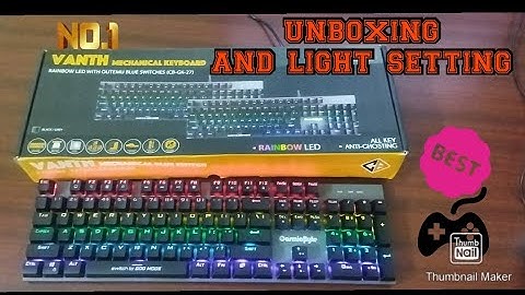 Cosmic Byte CB-GK-27 Vanth Mechanical Keyboard unboxing