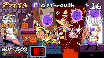 109 ➤ Pizza Tower Playthrough | Part #16 - Tasks, Pumpkins & Peppino 101% 🏆 (98%/96%)