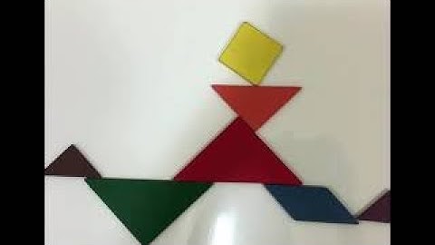 Tangram Running Man puzzle/ Running Man tangram activity
