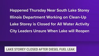 Lake Storey in Galesburg closed after diesel fuel leak