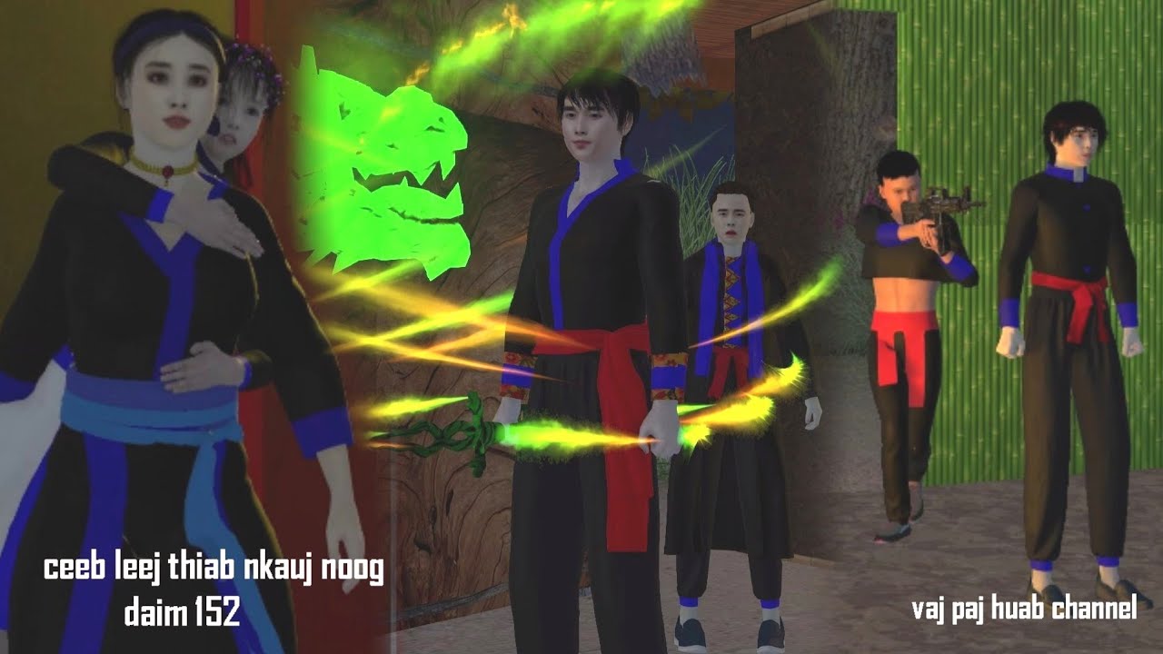 ceeb leej thiab nkauj noog daim 152, hmong movie 3d
