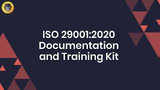 ISO 29001:2020 Documentation and Training Kit