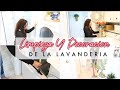 LIMPIEZA Y DECORACION DE MI LAVANDERIA | How to organize a Small Space & Laundry Room Tips