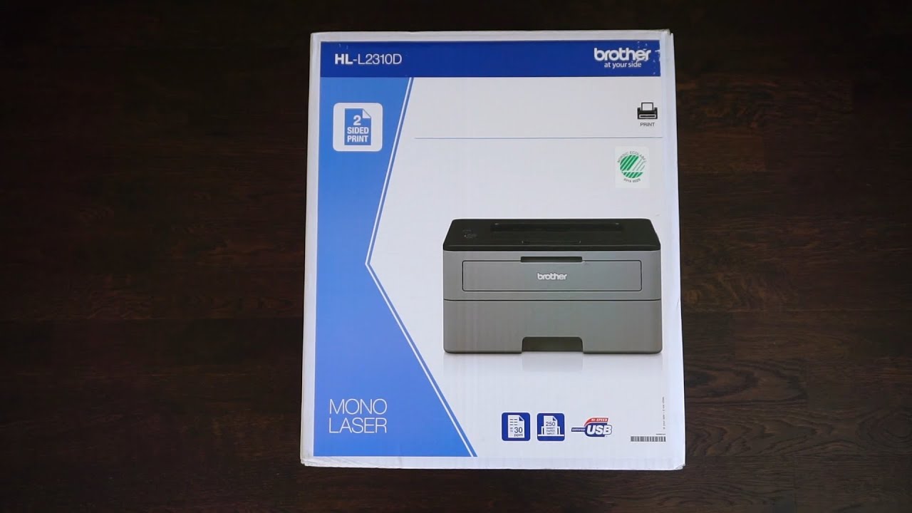 Brother HL-L2310D Mono Laser Printer Unboxing 