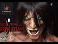 Sculpting Eren Titan - Attack on Titan - Shingeki no Kyojin - Timelapse Sculpt and Airbrush Demo