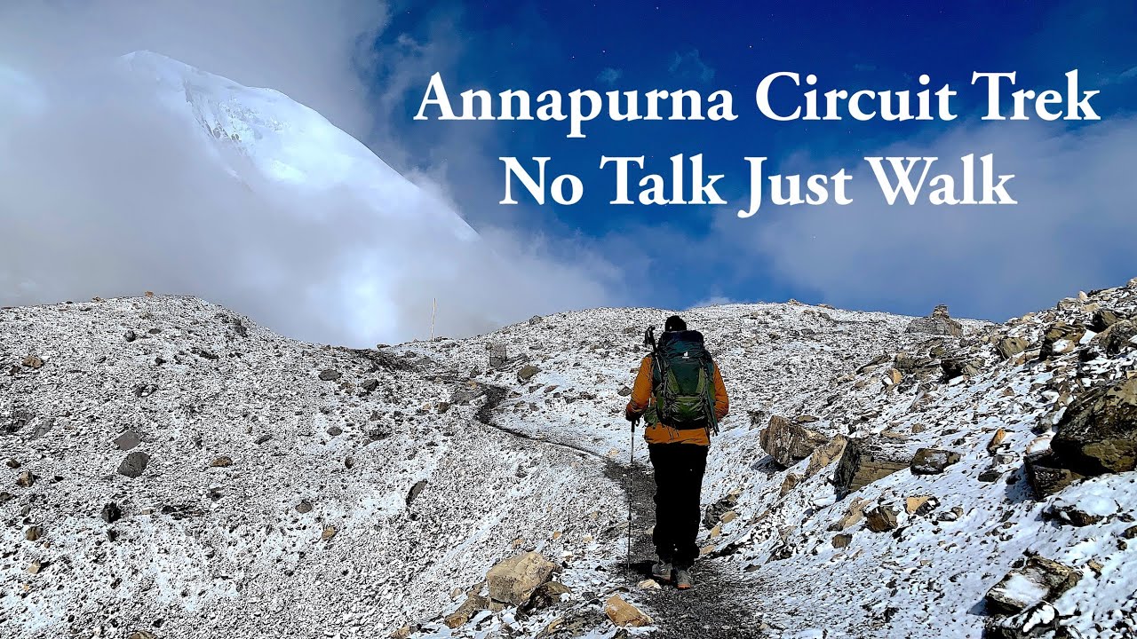 Annapurna Circuit Trek in Nepal | No Talk Just Walk | Treadmill Virtual Hike to Thorang La (5416m)