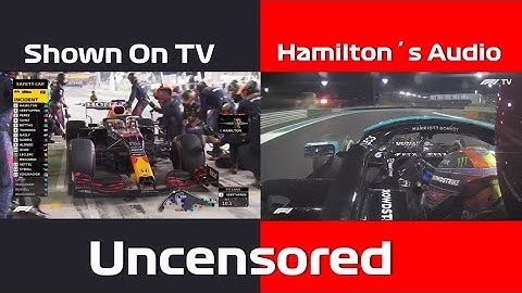 Lewis Hamilton Uncensored "BEEEEP" in Abu Dhabi 2021 F1 Finale - With Comparison to main feed!