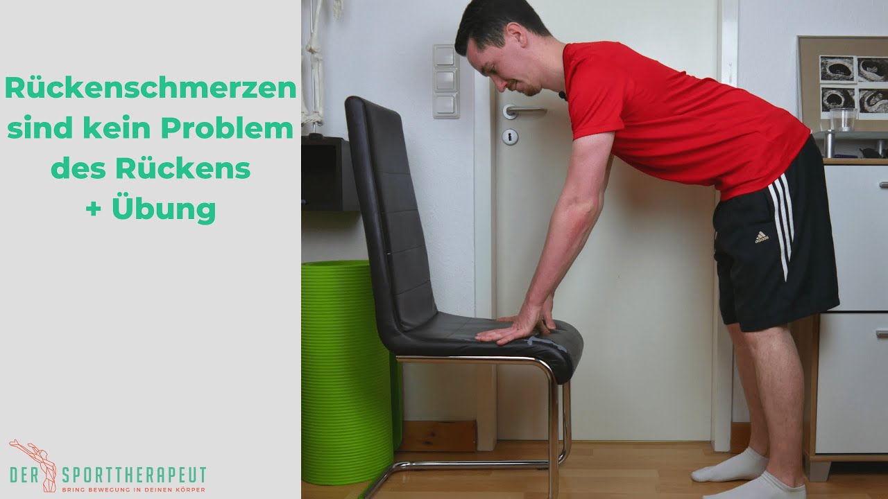 Rückenschmerzen sind kein reines Problem des Rückens Übung um ...