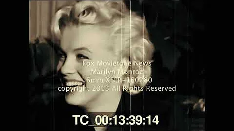 Marilyn Monroe Rare Footage And  Interview On Arrival At Los Angeles Airport Feb 1956 remastered 4k